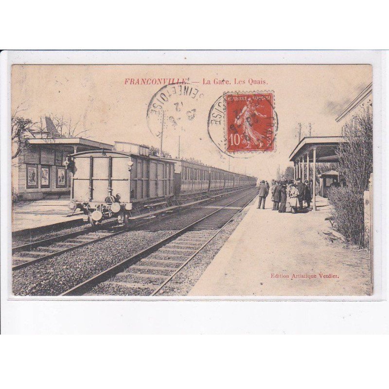 FRANCONVILLE: la gare, les quais - état