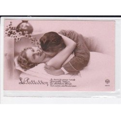 FANTAISIE: femme et homme, couple, bisou - très bon état