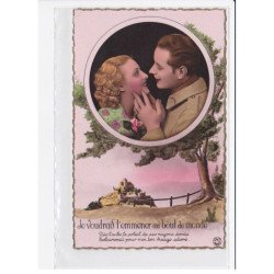 FANTAISIE: femme et homme, couple - très bon état