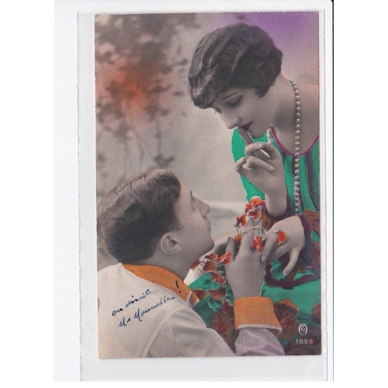 FANTAISIE: femme et homme couple - très bon état