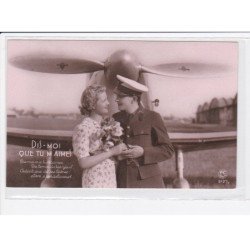 FANTAISIE: femme et homme, couple, aviation - très bon état
