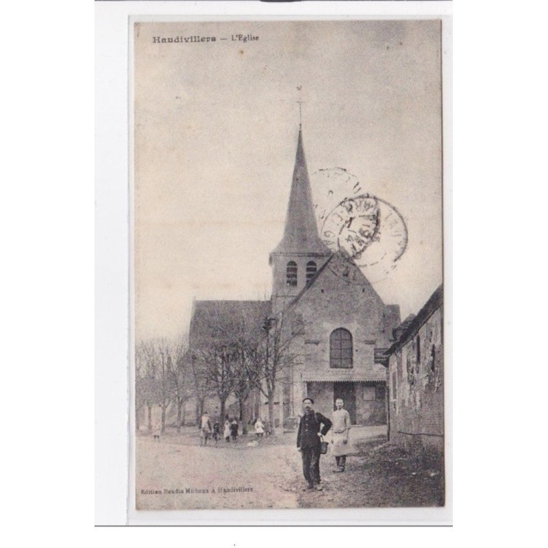 HAUDIVILLERS : l'eglise - tres bon etat