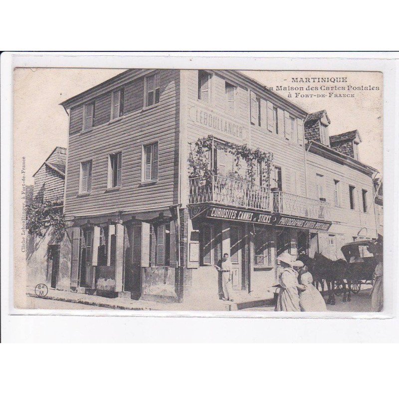 MARTINIQUE: FORT-DE-FRANCE: la maison des cartes postales, le boullanger - état