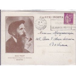 GELOS-PAU: Simin Palay, autographe, felibre majourau (cigale dou gardoun) - état