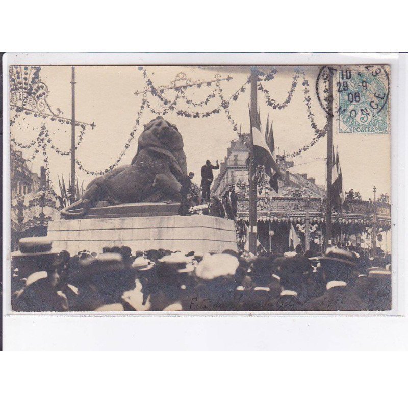 PARIS: 75014, fête du lion de belfort 1906 - très bon état