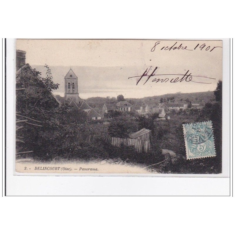 DELINCOURT : panorama - tres bon etat