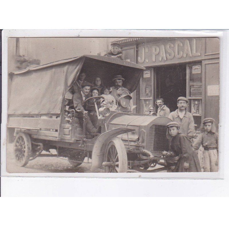 VILLEFRANCHE-de-ROUERGUE: marchand de vins, épicerie en gros, camion saumer, J. Pascal - très bon état