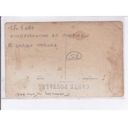 VILLEFRANCHE-de-ROUERGUE: marchand de vins, épicerie en gros, camion saumer, J. Pascal - état