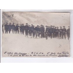 ANNECY: chassseurs alpins, militaires, mitrailleuse - très bon état