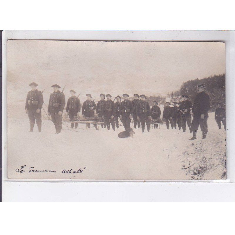 ANNECY: chassseurs alpins, militaires - très bon état