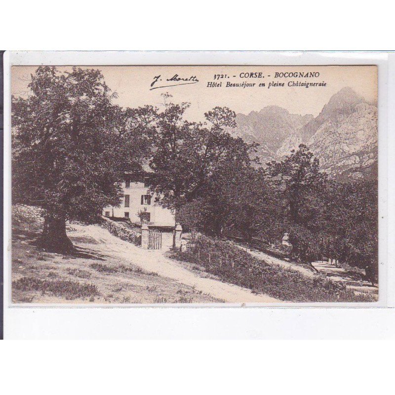 CORSE: bocognano, hôtel beauséjour en pleine châtaigneraie - très bon état