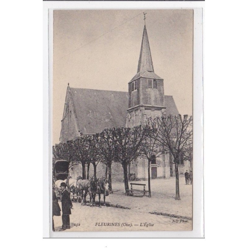 FLEURINES : l'eglise - tres bon etat