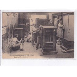 PARIS: coffres-forts fichet de paris, un des ateliers de peinture - très bon état