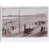 SABLES D'OLONNE: souvenir de l'escadre aux sables d'olonne 26 août 1906, carte photo panoramique 5 volet - état