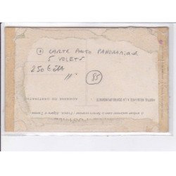 SABLES D'OLONNE: souvenir de l'escadre aux sables d'olonne 26 août 1906, carte photo panoramique 5 volet - état