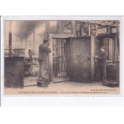 PARIS: coffres-forts fichet de paris, un coin de l'atelier du montage des portes de caveau - très bon état