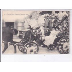 NANCY: fête des fleurs, 12 septembre 1909, char fleuri - très bon état