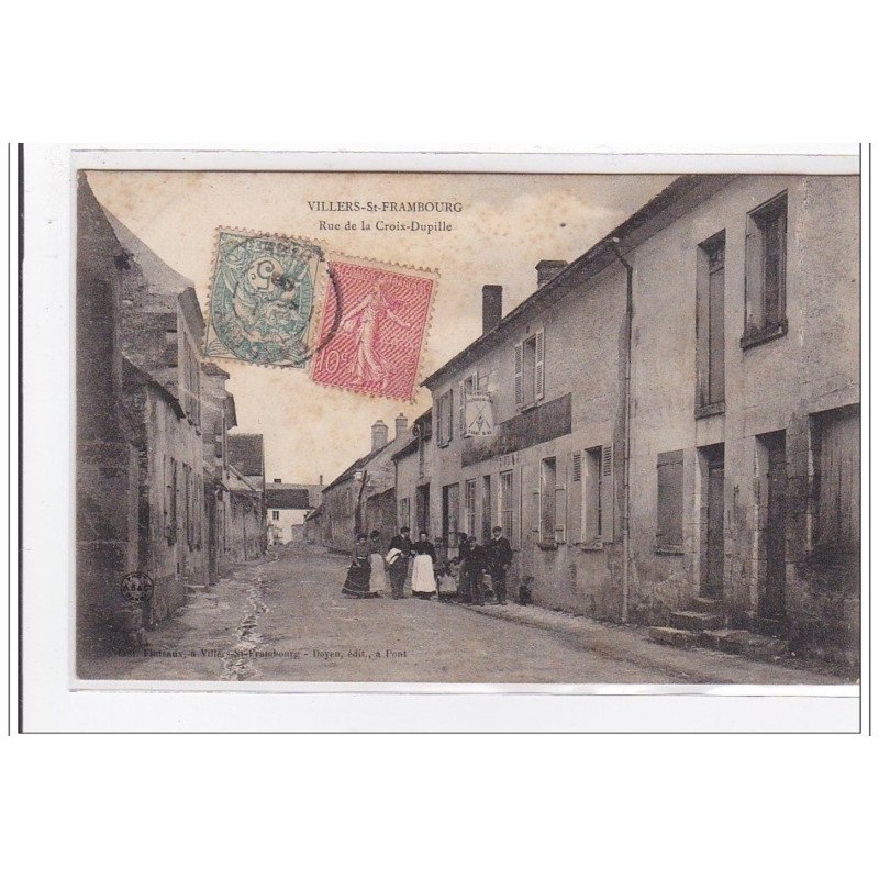 VILLIERS-St-FRAMBOURG : rue de la croix-dupille - etat