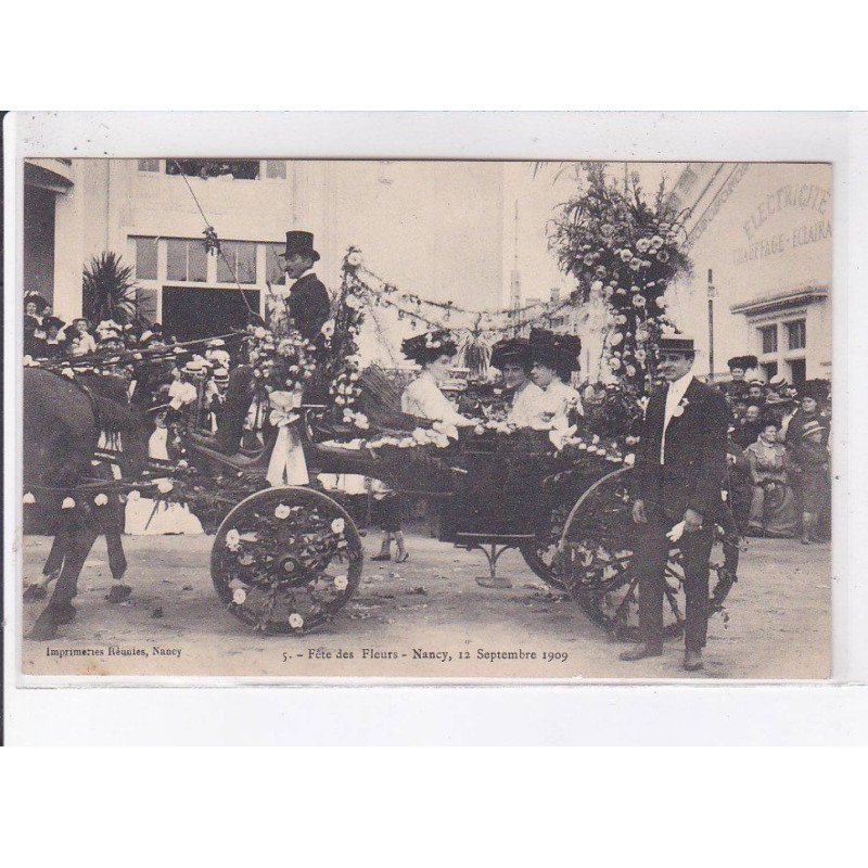 NANCY: fête des fleurs, septembre 1909 - très bon état