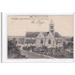 SAINT-GERVAIS : l'eglise (XII et XIVe siecle) - tres bon etat