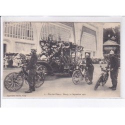 NANCY: fête des fleurs, septembre 1909, automobile, vélos - très bon état