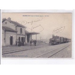 BERNECOURT: avant la guerre 1914-15, la gare - très bon état