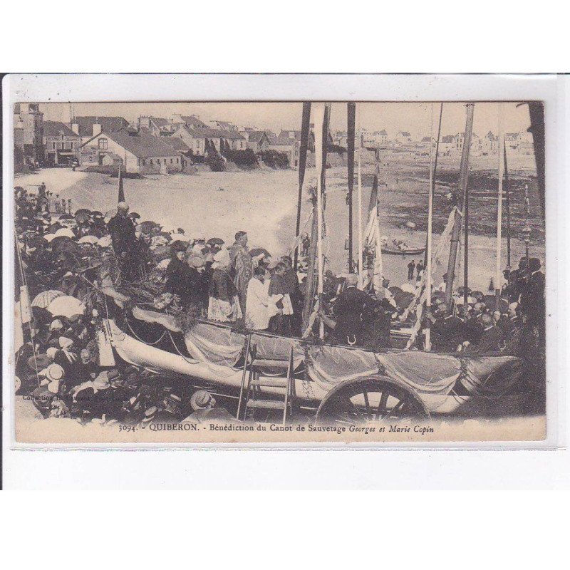 QUIBERON: bénédiction du canot de sauvetage georges et marie copin - très bon état