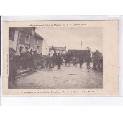 PLOËRMEL: expulsion des frères 1904, barrage de la rue du général dubreton, sur la route du pensionnat - très bon état
