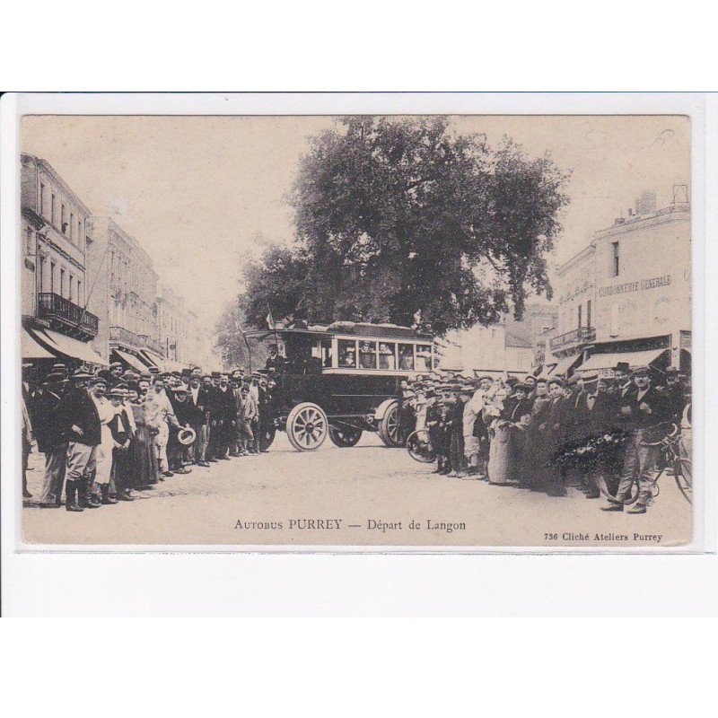 LANGON: autobus purrey, départ de langon - très bon état