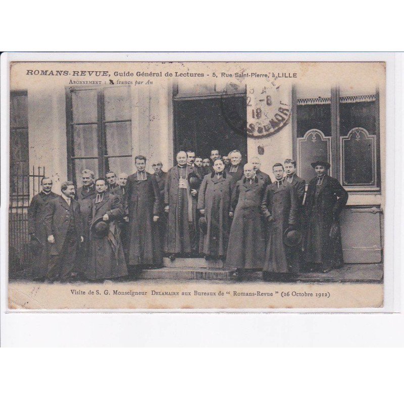 LILLE: roman-revue guide générale de lectures, visite de S.G. monseigneur aux bureaux - état