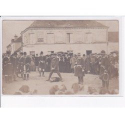 CLERE: scène de chasse au sanglier, hôtel gousson - état