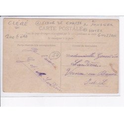 CLERE: scène de chasse au sanglier, hôtel gousson - état