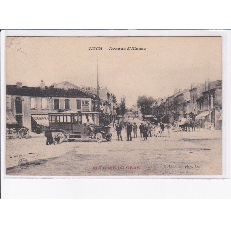 AUCH: avenue d'alsace autobus du gers - état