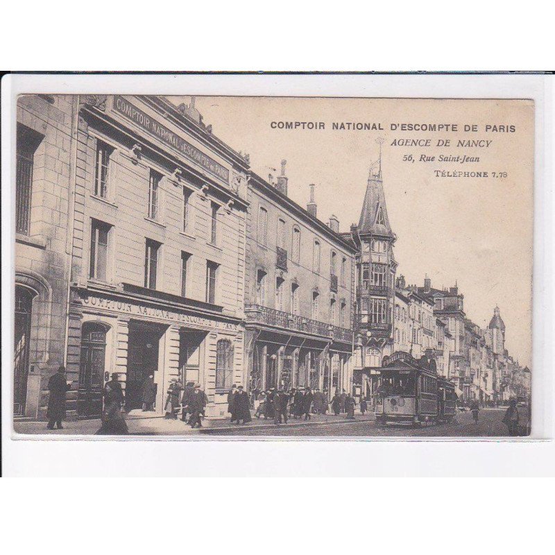 NANCY: comptoir national d'escompte de paris, agence - très bon état