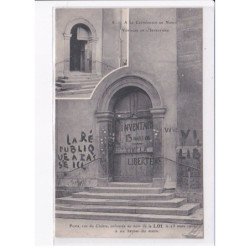 NANCY: porte rue du cloître enconfée au nom de la loie, 1906 à six heures du matin, inventaire - très bon état