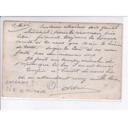 BACCARAT(?): militaire, mille baisers - état