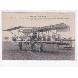 JARVILLE: aviation, 1909 aéroplane de M. Roger Sommer - très bon état