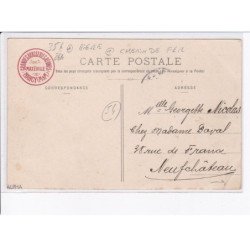 MAXEVILLE: grande brasserie réunis, vue du raccordement particulier côté nord, bière, chemin de fer - état