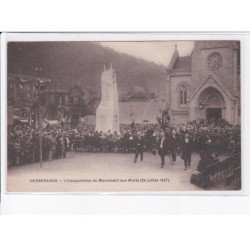 HESERANGE: l'inauguration du monument aux morts 1927 - très bon état