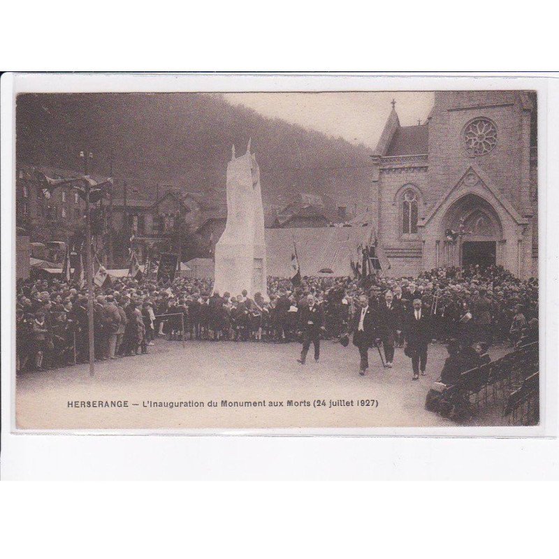 HESERANGE: l'inauguration du monument aux morts 1927 - très bon état