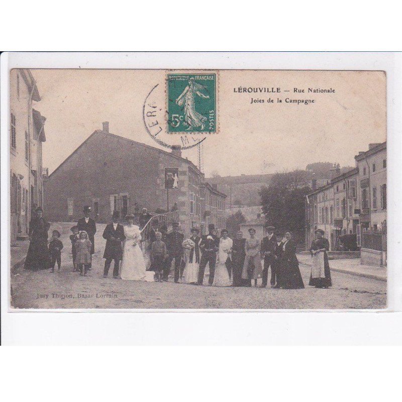 LEROUVILLE: rue nationale, joies de la campagne - état