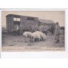 GUER: guerre 1914 débarquement de cochons par des prisonniers allemands en gare de coëtquidan - très bon état