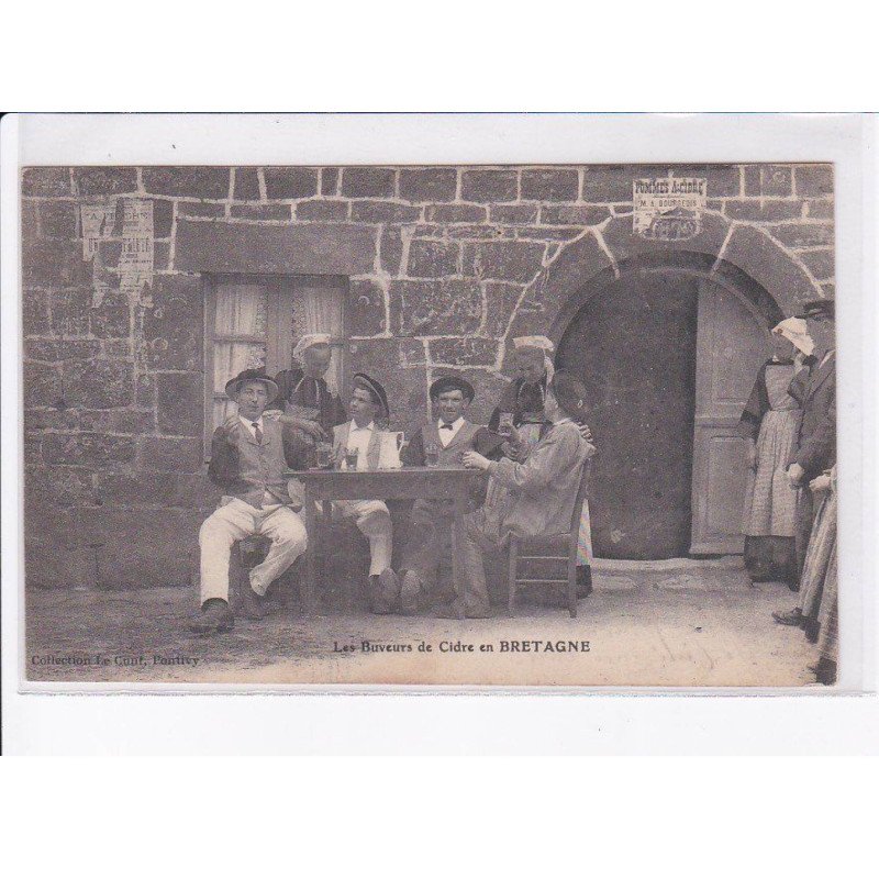 PONTIVY: les buveurs de cidre en bretagne - très bon état