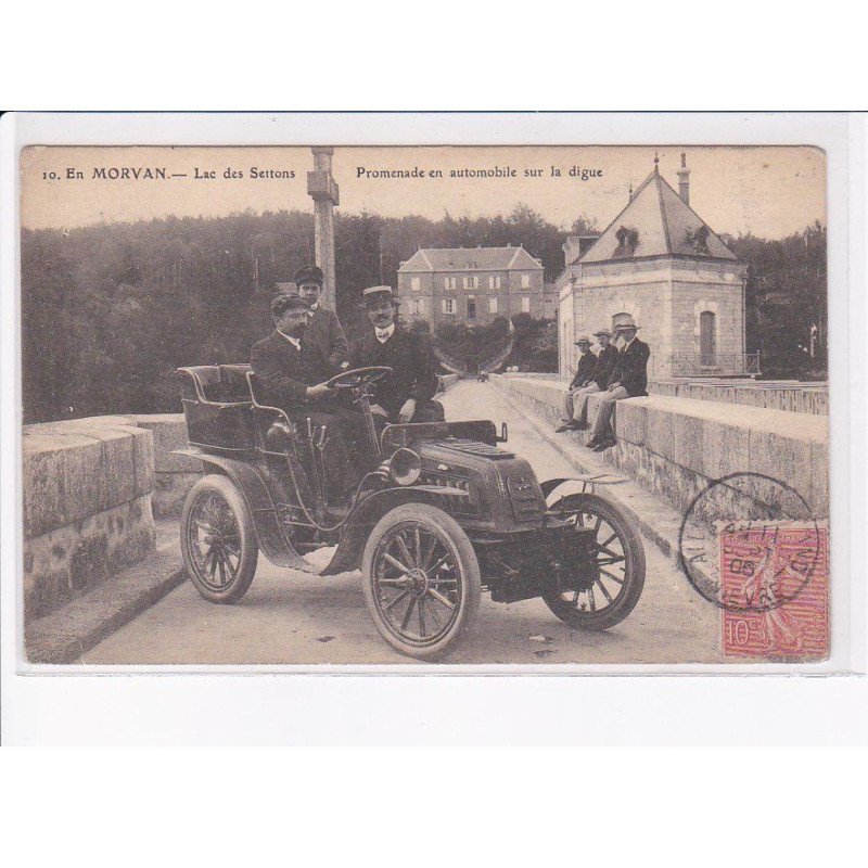 LAC DES SETTONS: promenade en automobile sur la digue - état