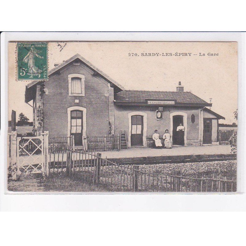 SARDY-les-EPIRY: la gare - très bon état
