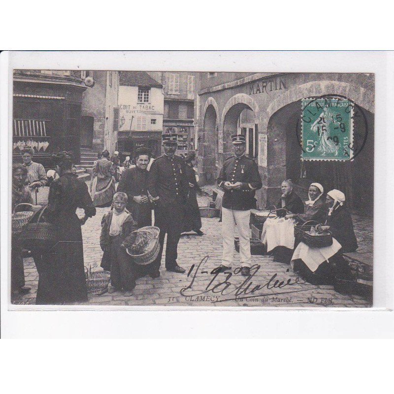 CLAMECY: un coin du marché - très bon état