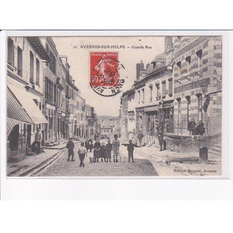 AVESNES-sur-HELPE: grande rue - très bon état