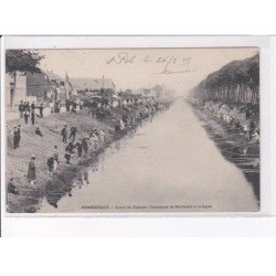 DUNKERQUE: canal de france, concours de pêcheurs à la ligne - très bon état