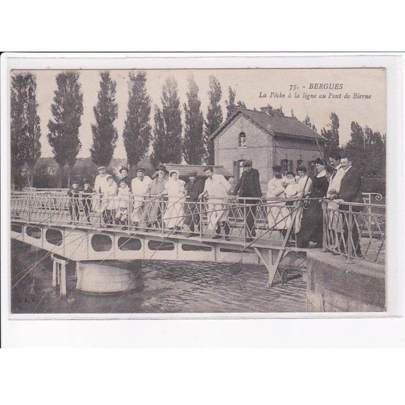 BERGUES: la pêche à la ligne au pont de bierne - très bon état