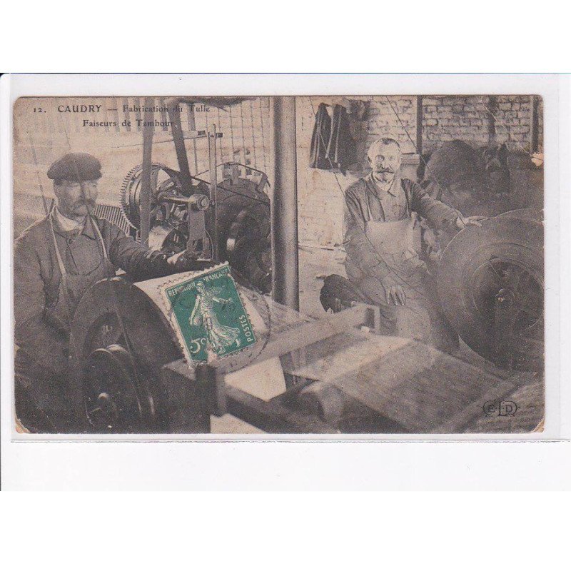 CAUDRY: fabrication du tulle faiseurs de tambour - état